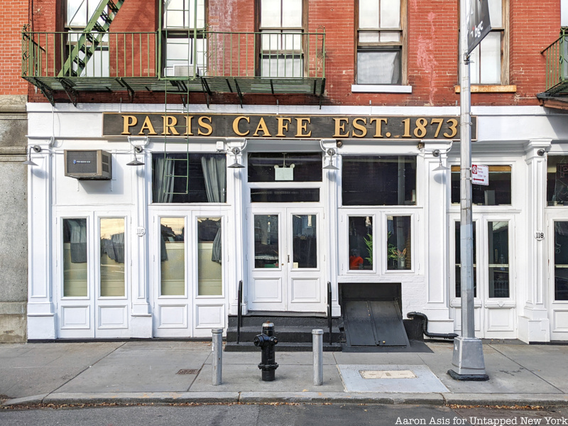 The Paris Cafe, one of the oldest bars in NYC