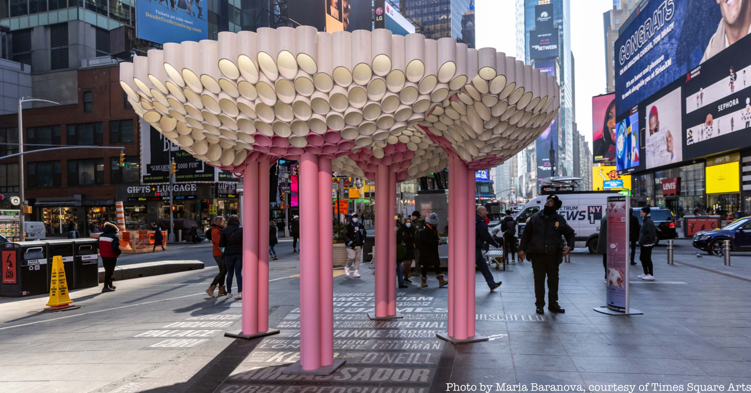 Bloom installation in Times Square