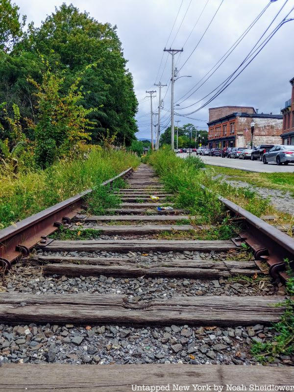Unused railroad tracks