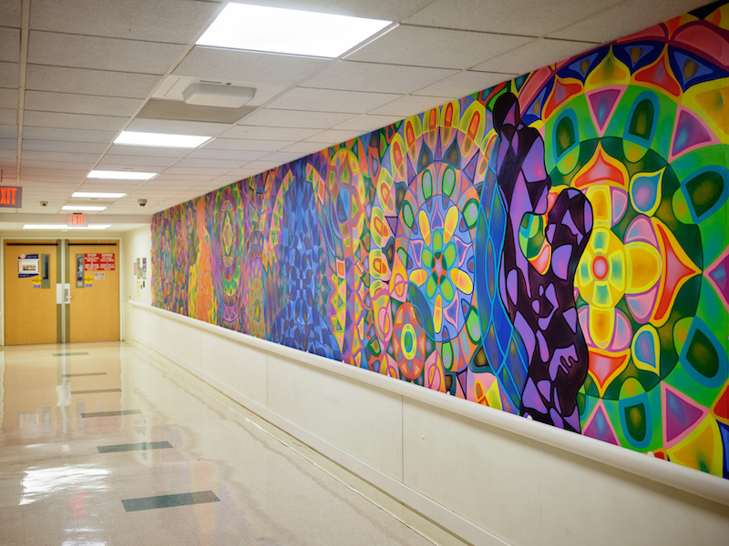 mural by Arantxa Rodriguez at Lincoln Hospital