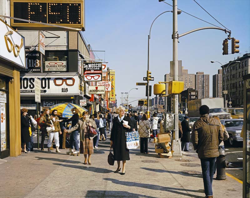 a street in the Lower East Side in 1980