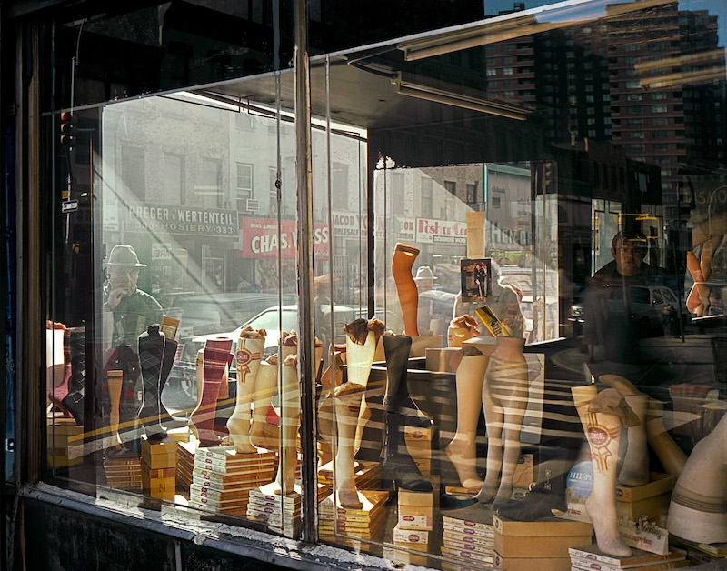 mannequin legs in a shop window in the Lower East Side