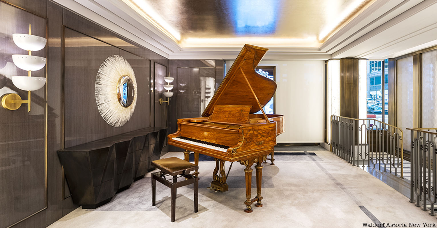 Cole Porter's piano at the Waldorf Astoria