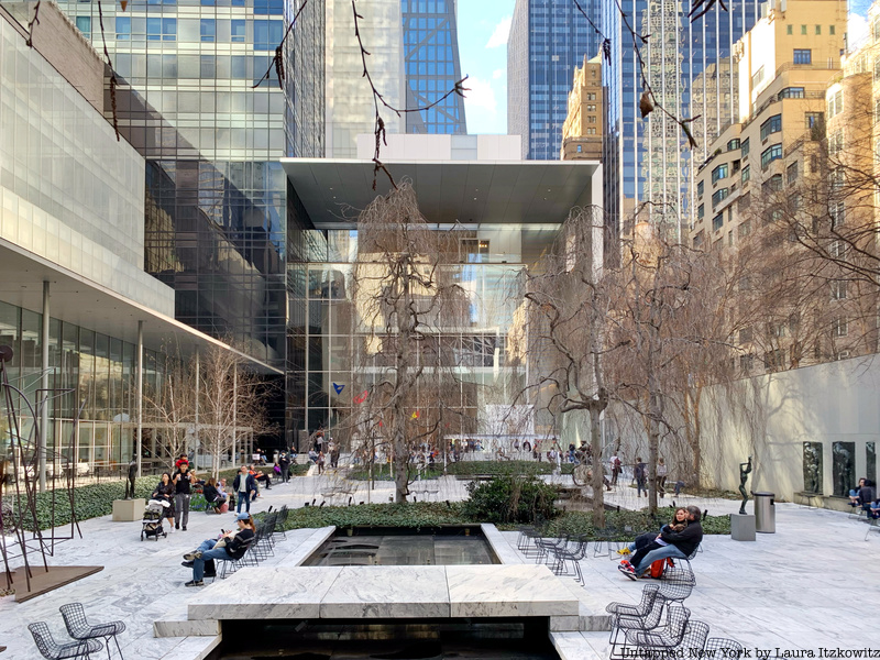 the sculpture garden at MoMA