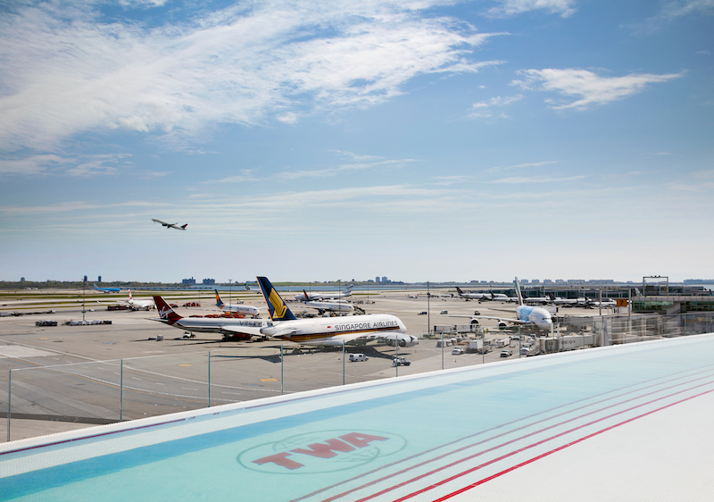 rooftop pool at the TWA Hotel