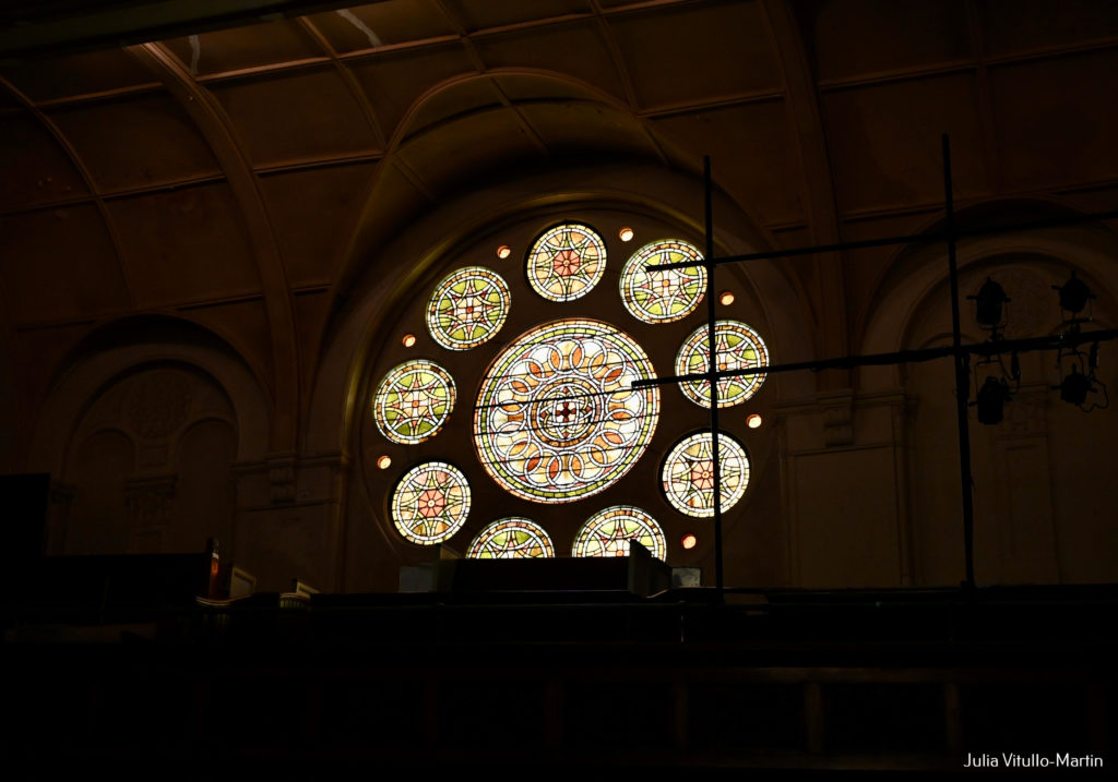 Rose window at West Park Presbyterian Church.