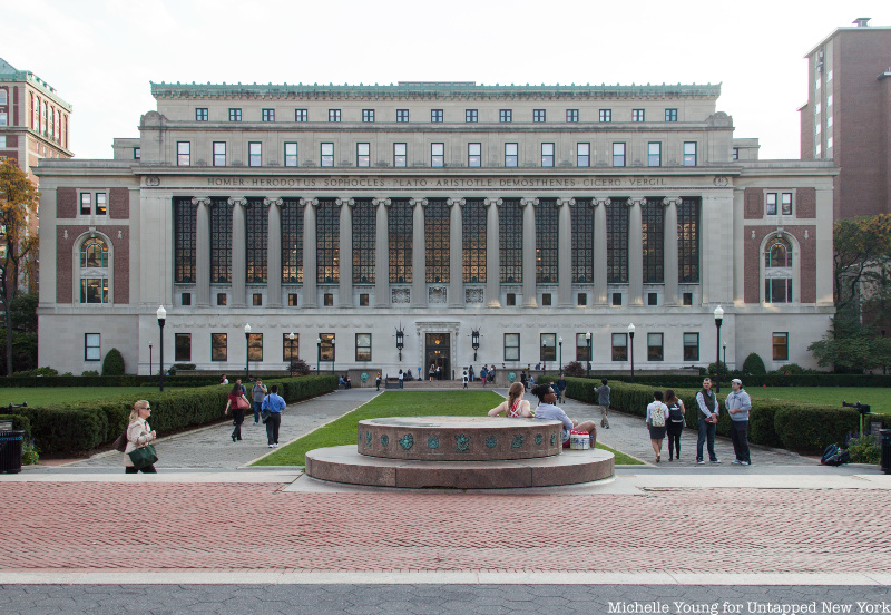 Butler Library Columbia University extrerior view