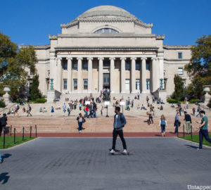 exterior view of Lowe Library at Columbia University
