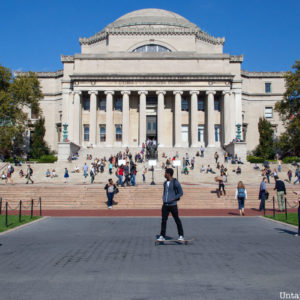 exterior view of Lowe Library at Columbia University
