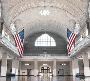 Ellis Island. Museum main hall