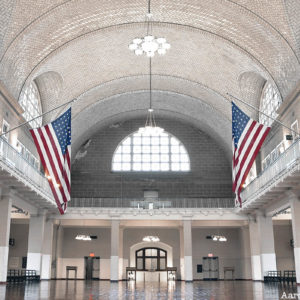 Ellis Island. Museum main hall