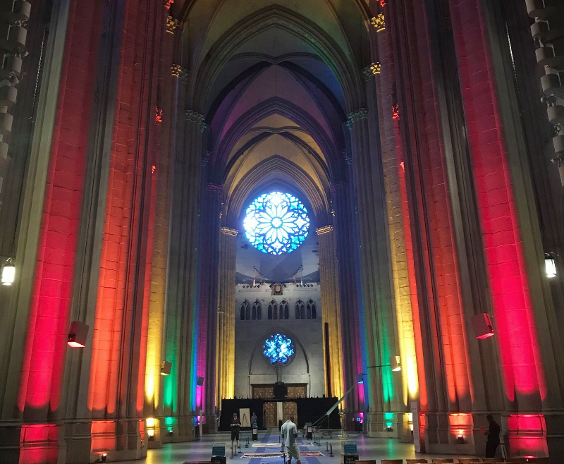 Interior of the Cathedral of St. John the Divine. 