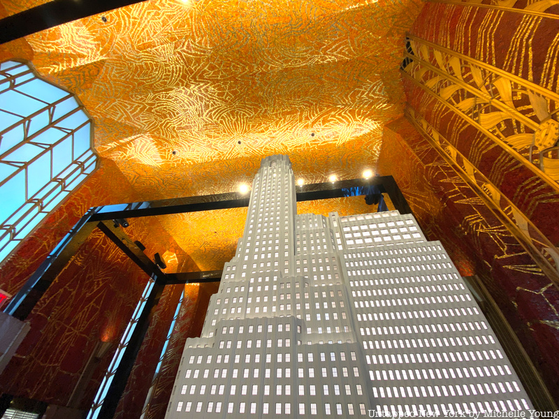 One Wall Street model and mosaic ceiling