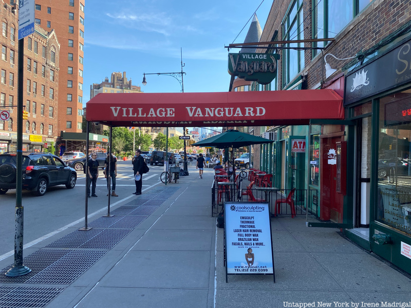 The Village Vanguard jazz club in NYC exterior during the daytime. 