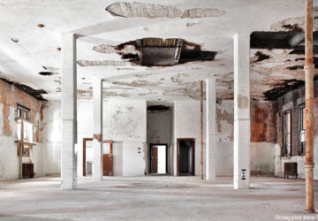 Abandoned Baggage and Dormitory Building on Ellis Island