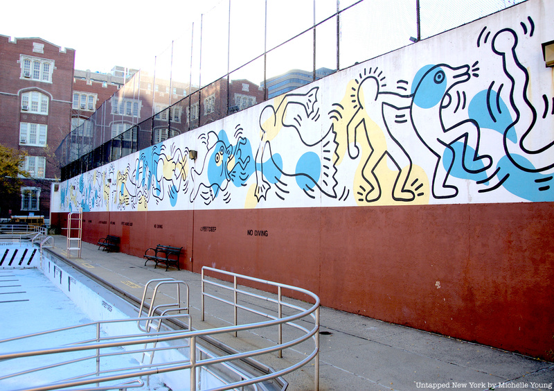 Carmine Street Swimming Pool Keith Haring mural