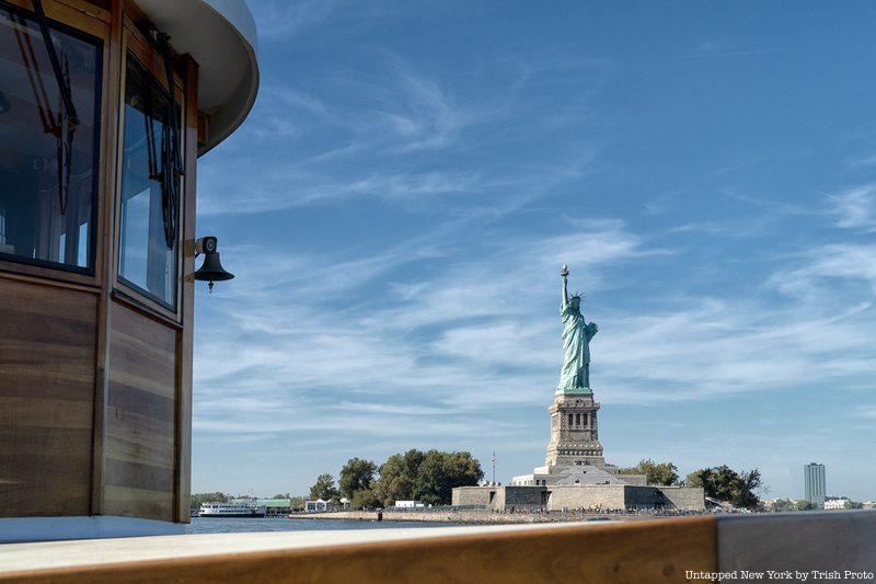 Statue of Liberty as seen from a climate change boat tour