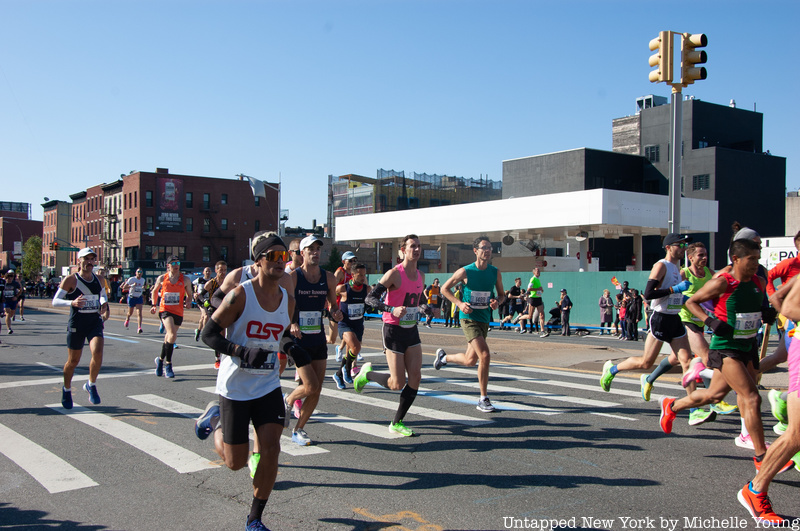 Runners in the NYC Marathon