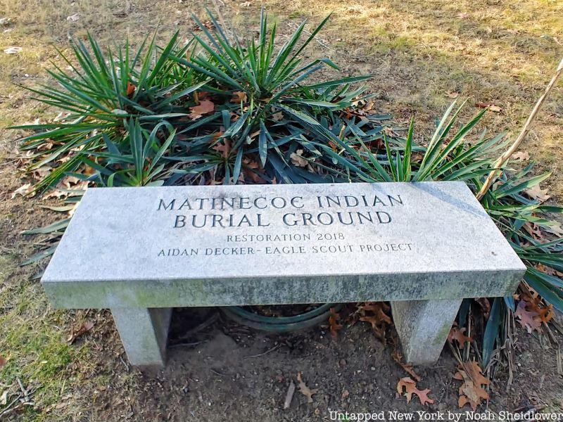 Matinecoc Indian Burial Ground in Douglaston