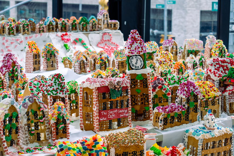 Gingerbread lane holiday decorations