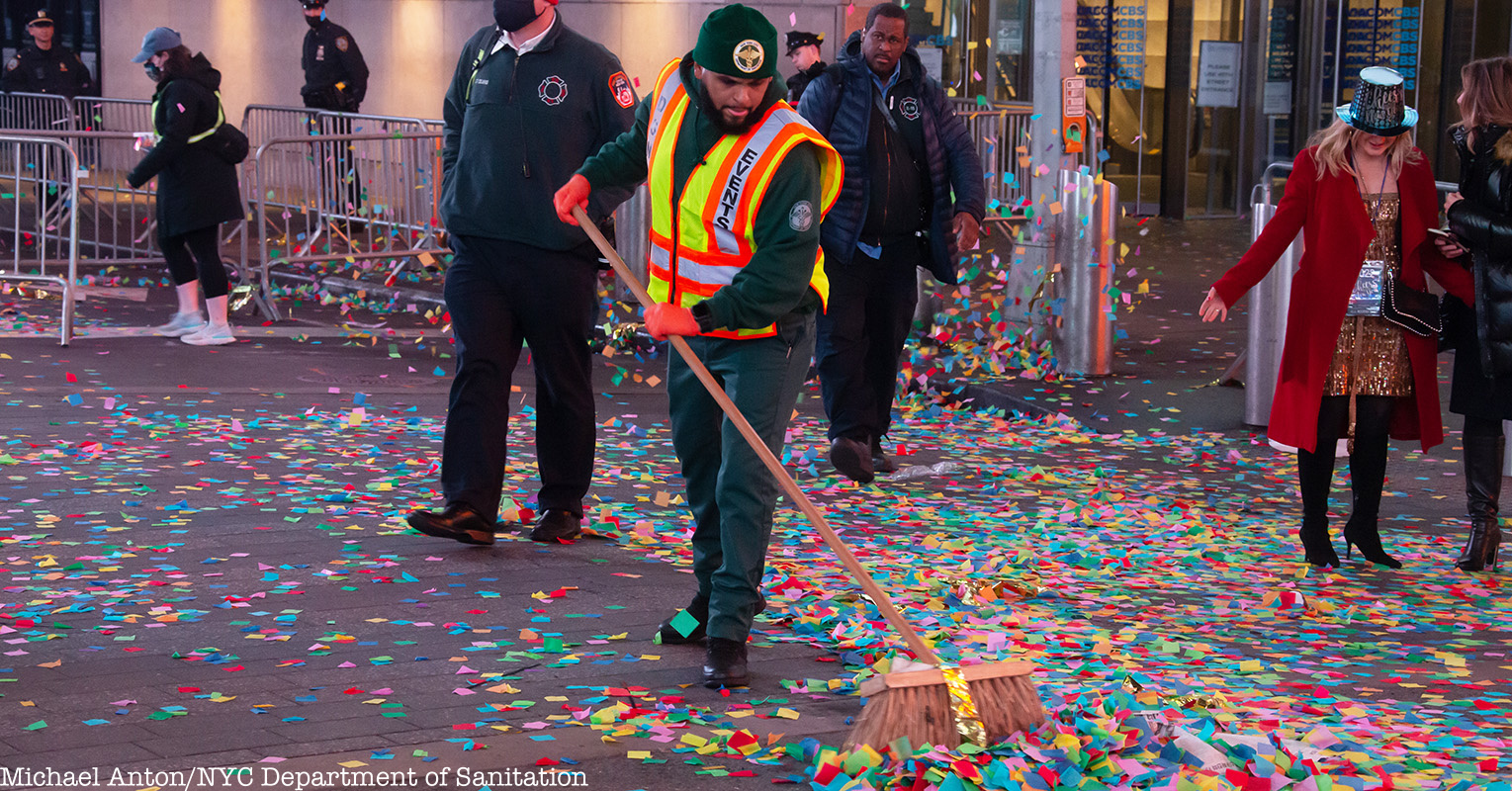 Clean up on New Year's Eve