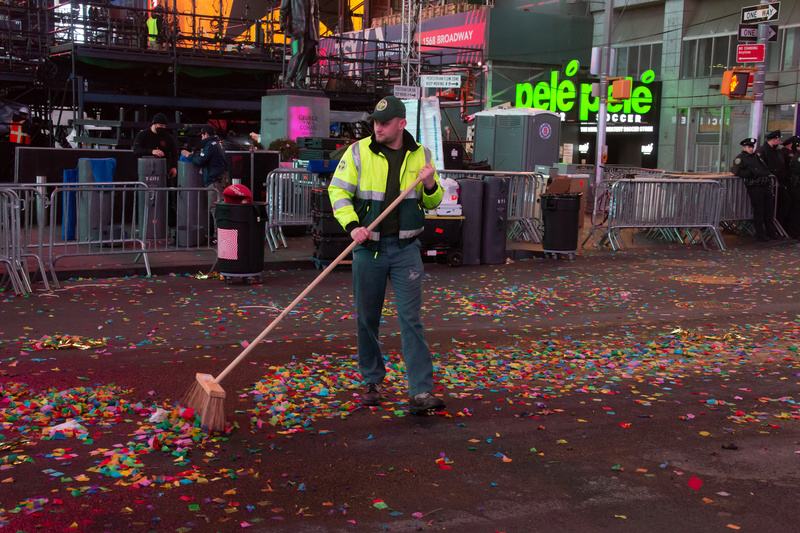 Clean up on New Year's Eve