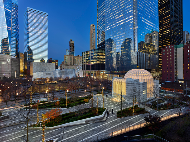 Santiago Calatrava designed St. Nicholas Church at World Trade Center