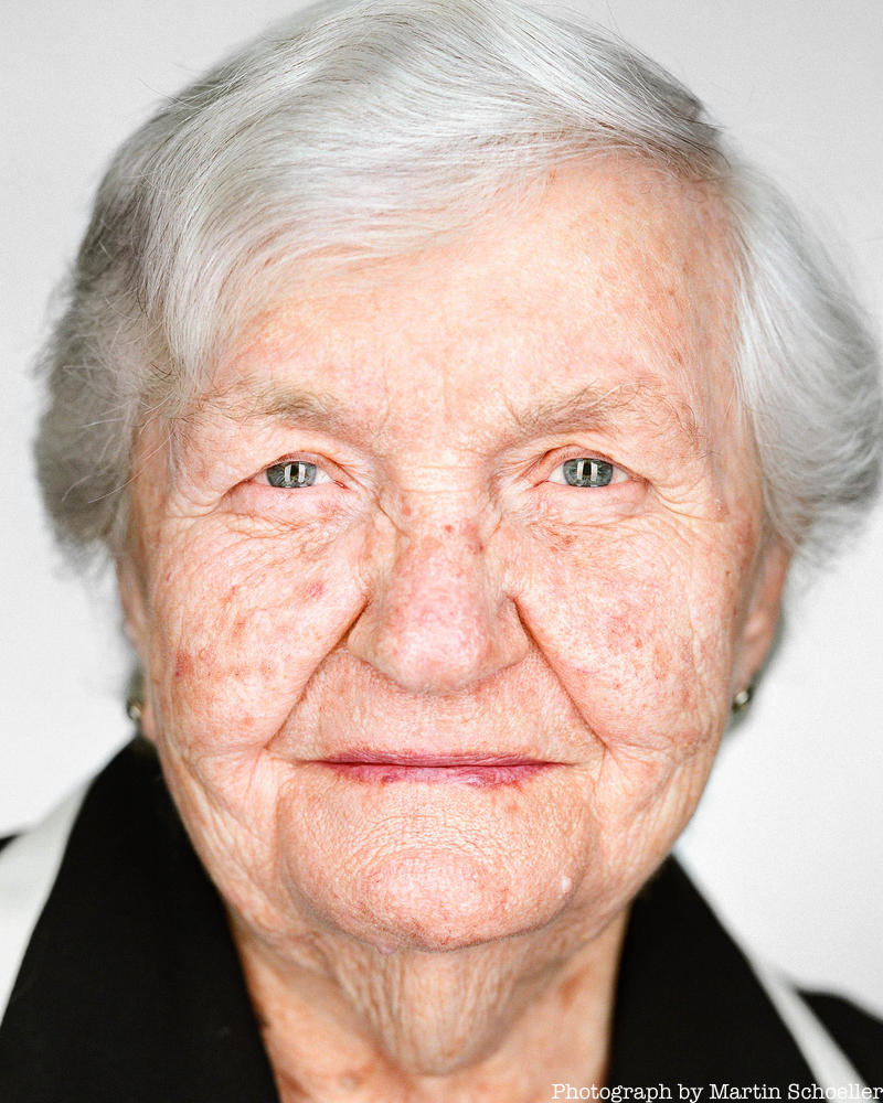 Portrait of a Holocaust survivor