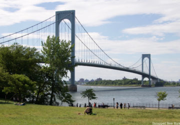 A view of the Whitestone Bridge from Francis Lewis Park