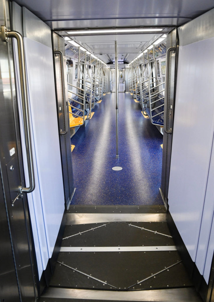 Inside the R211 subway cars