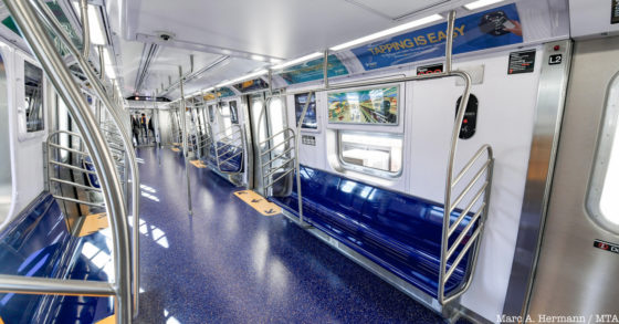 MTA Unveils New NYC Subway Cars To Roll Out This Year Untapped New York   Featured R211T Subway Cars Untapped New York1 560x293 