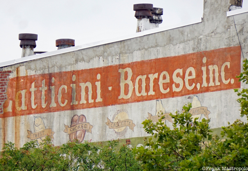 A Brooklyn ghost sign that reads" Latticini Barese Inc."