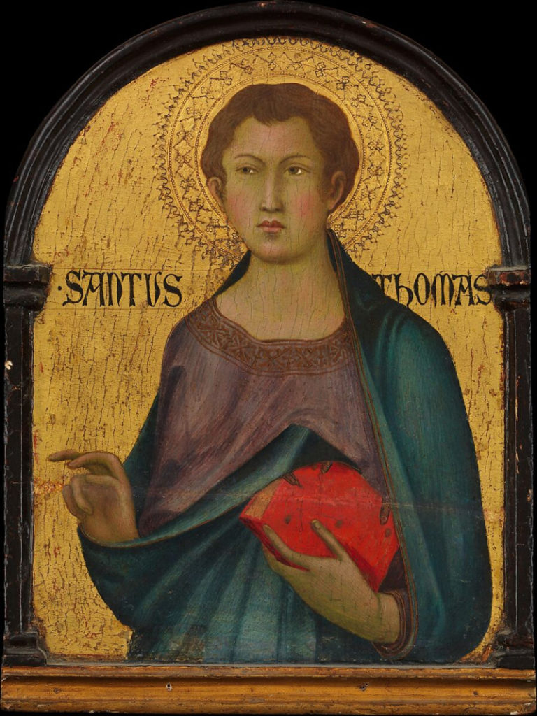 A stolen painting of St. Thomas from the Met Museum