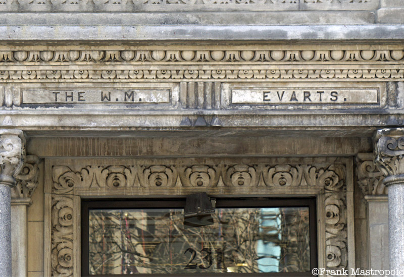 The building next to the U.S. Senate building has Sen. William Evarts' name above its entrance.