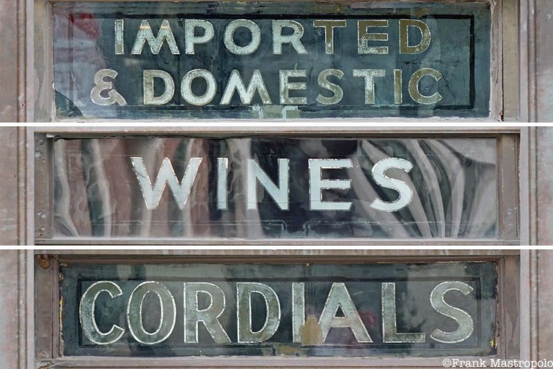 Liquor Store ghost signs are part of the Gideon Tucker House, 2 White Street, once part of the Underground Railroad.