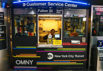 Subway booth converted into a customer service center