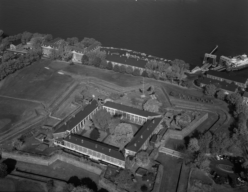 Governors Island Fort Jay Aerial view