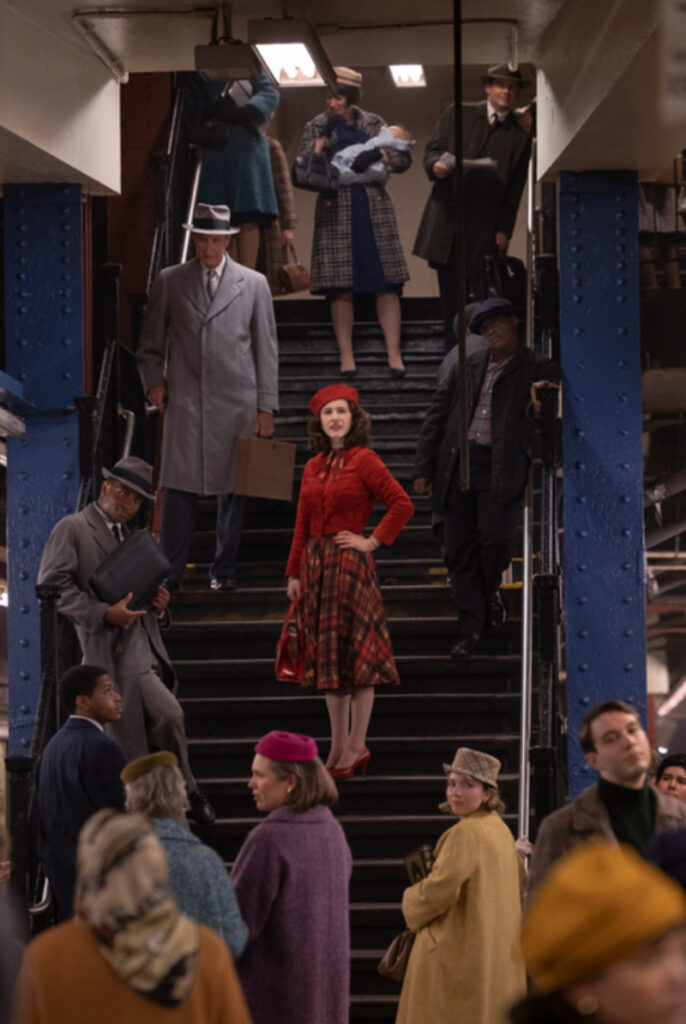 The Marvelous Mrs. Maisel in the subway