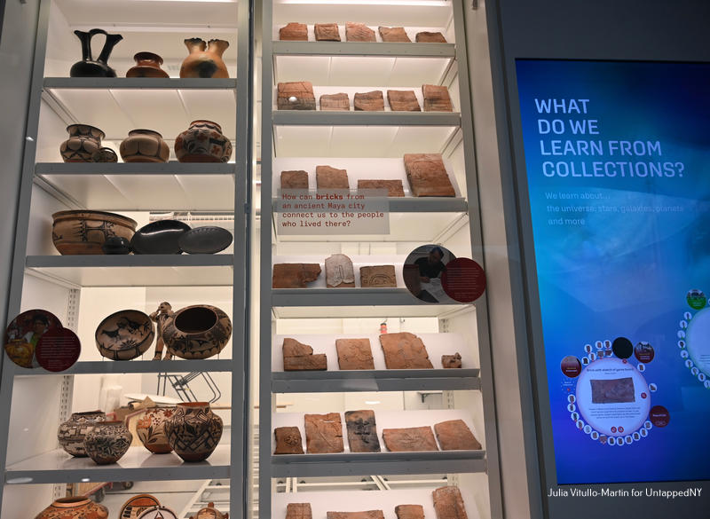 Ancient Mayan Bricks on display at the Gilder Center
