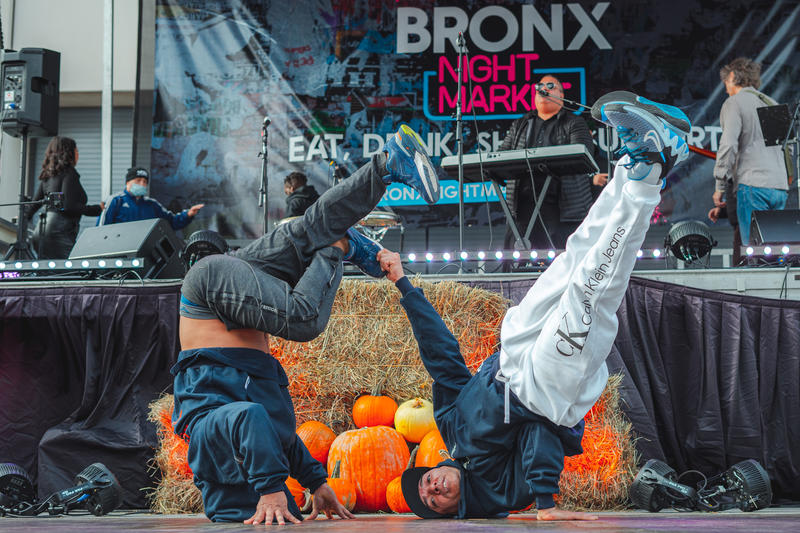 Breakdancers at the Bronx Night Market