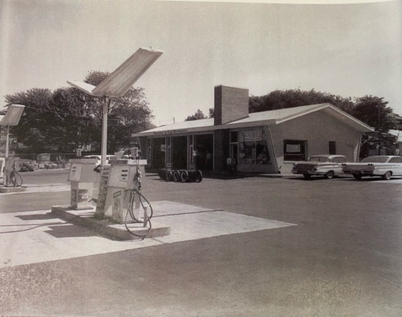 Shell Gas Station at Cherry Lane Cemetery Site