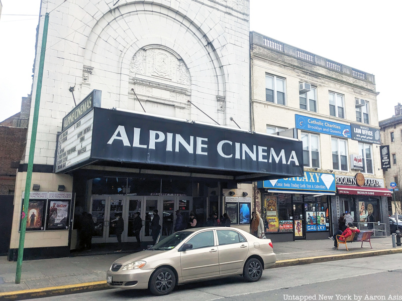 Alpine Cinemas facade, Brooklyn's oldest theater