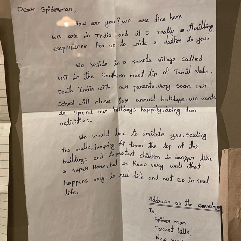 Letter to Peter Parker
