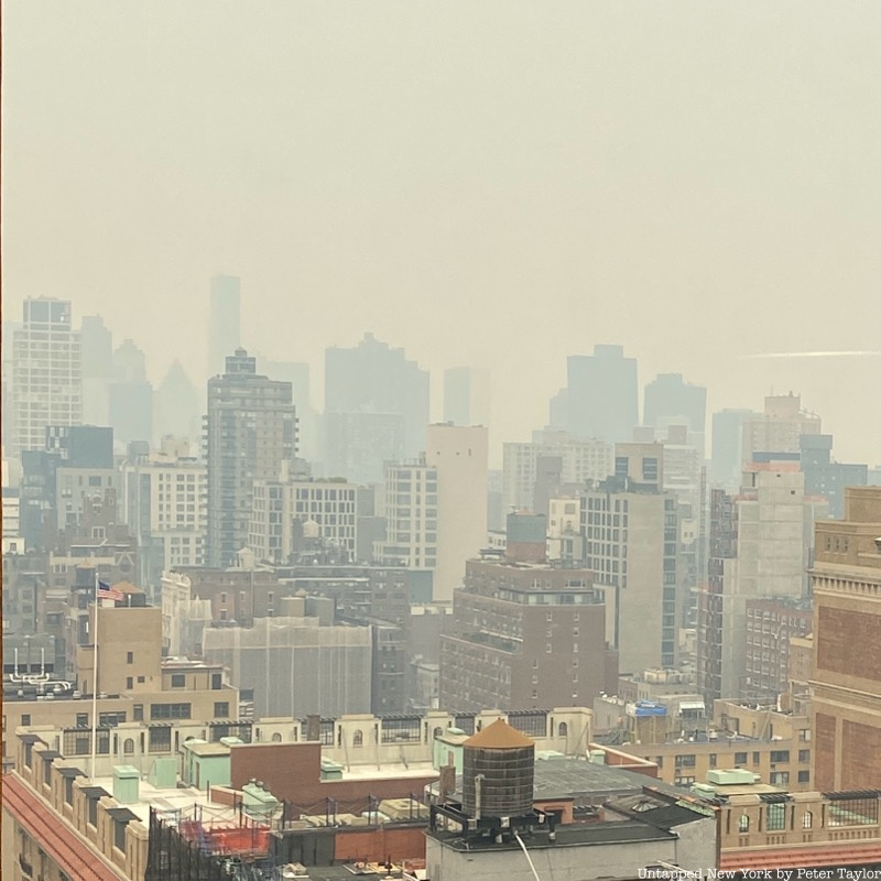 Hazy Manhattan sky