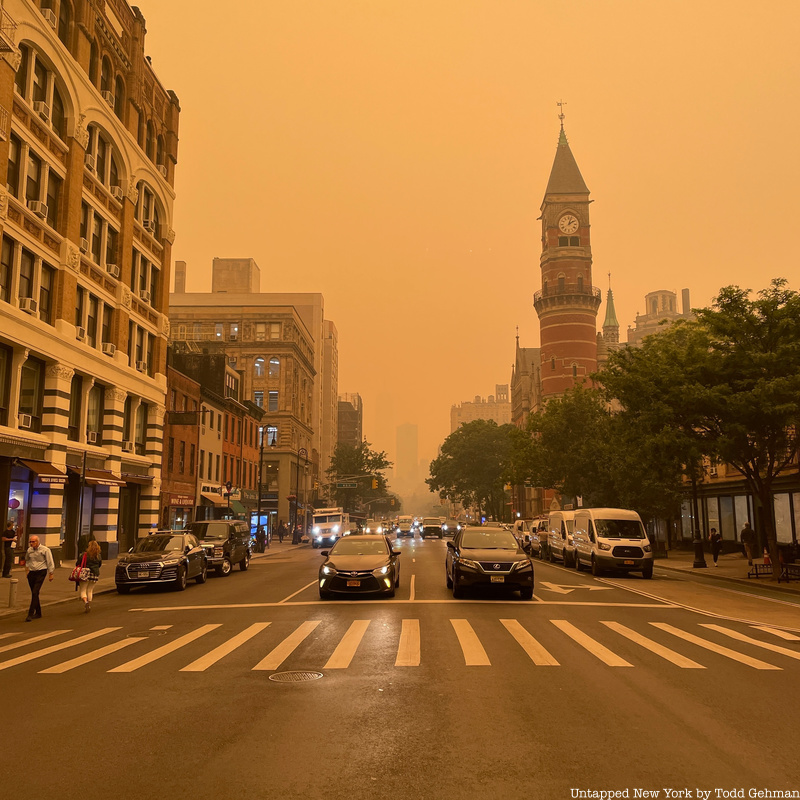 bad NYC air quality in Greenwich Village