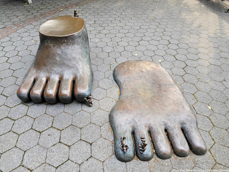 Tom Otterness sculpture at Battery Park City