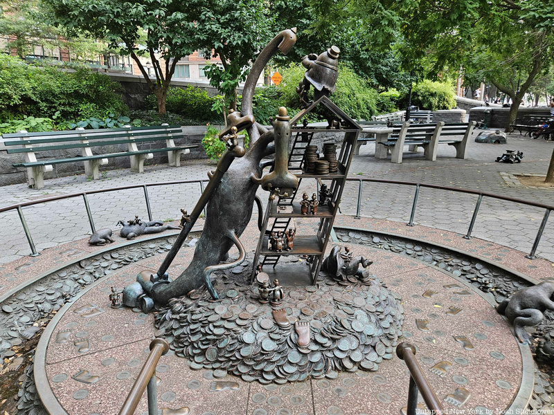 Tom Otterness sculpture at Battery Park City