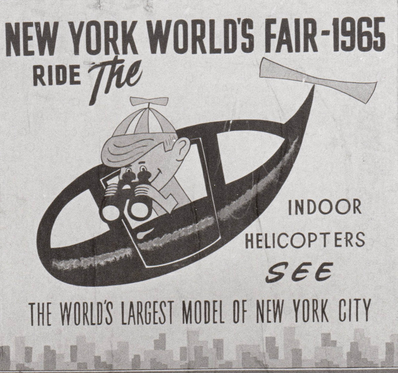 Panorama helicopter ride advertisement