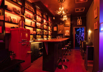 Upstairs bar, hidden bar in Queens