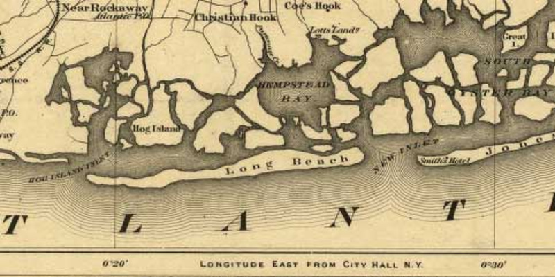 Map of Hog Island in the Rockaways